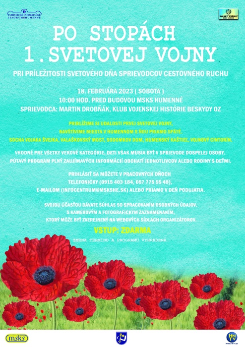 Po stopách 1. svetovej vojny (12 komnát Mesta Humenné 2023)
