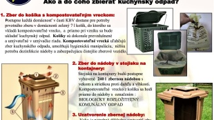 Zber biologicky rozložiteľného kuchynského odpadu (BRKO)