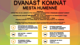 12 komnát Mesta Humenné