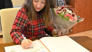 Zuzana Švecová na návšteve u primátora mesta