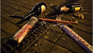 Čistenie mesta po silvestrovskej oslave
